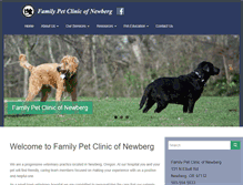 Tablet Screenshot of familypetclinicofnewberg.com